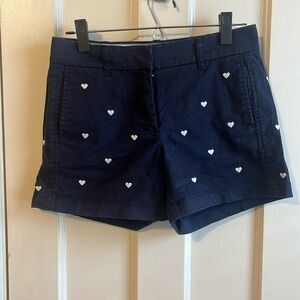 J.crew heart short size 0